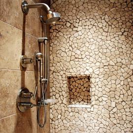 Sublimatie wandpanelen natuurstenen - badkamer